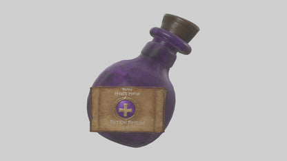 Health Potion model VR / AR / low-poly