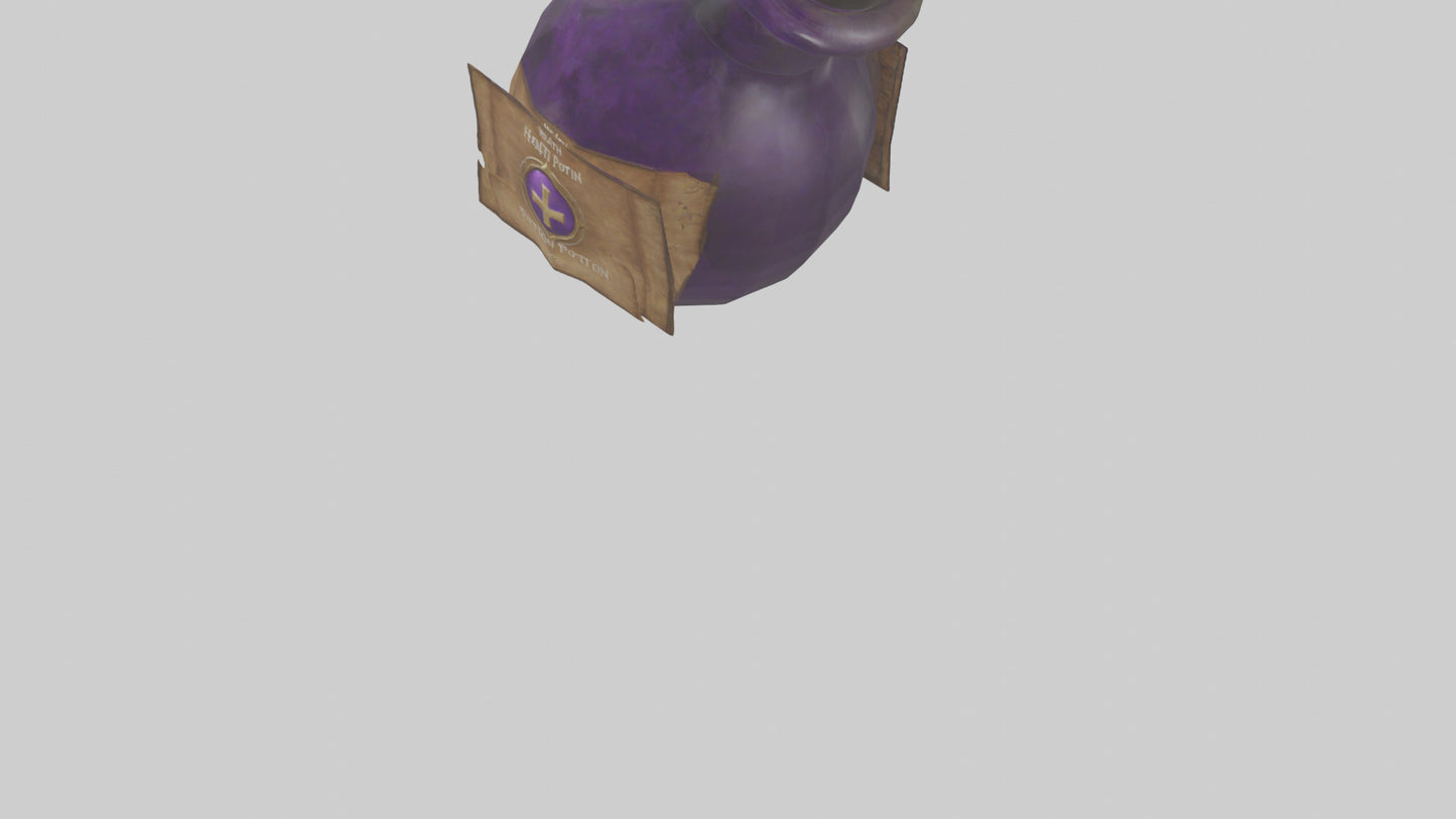 Health Potion model VR / AR / low-poly
