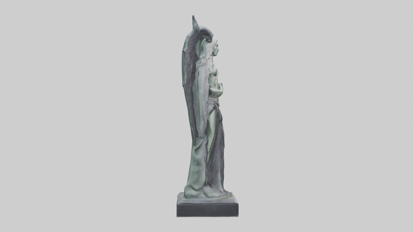 3D model Hel statue model VR / AR / low-poly