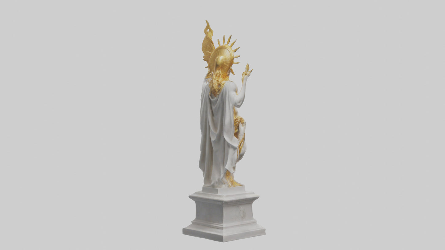 Helios statue model VR / AR / low-poly