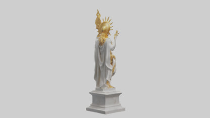 Helios statue model VR / AR / low-poly