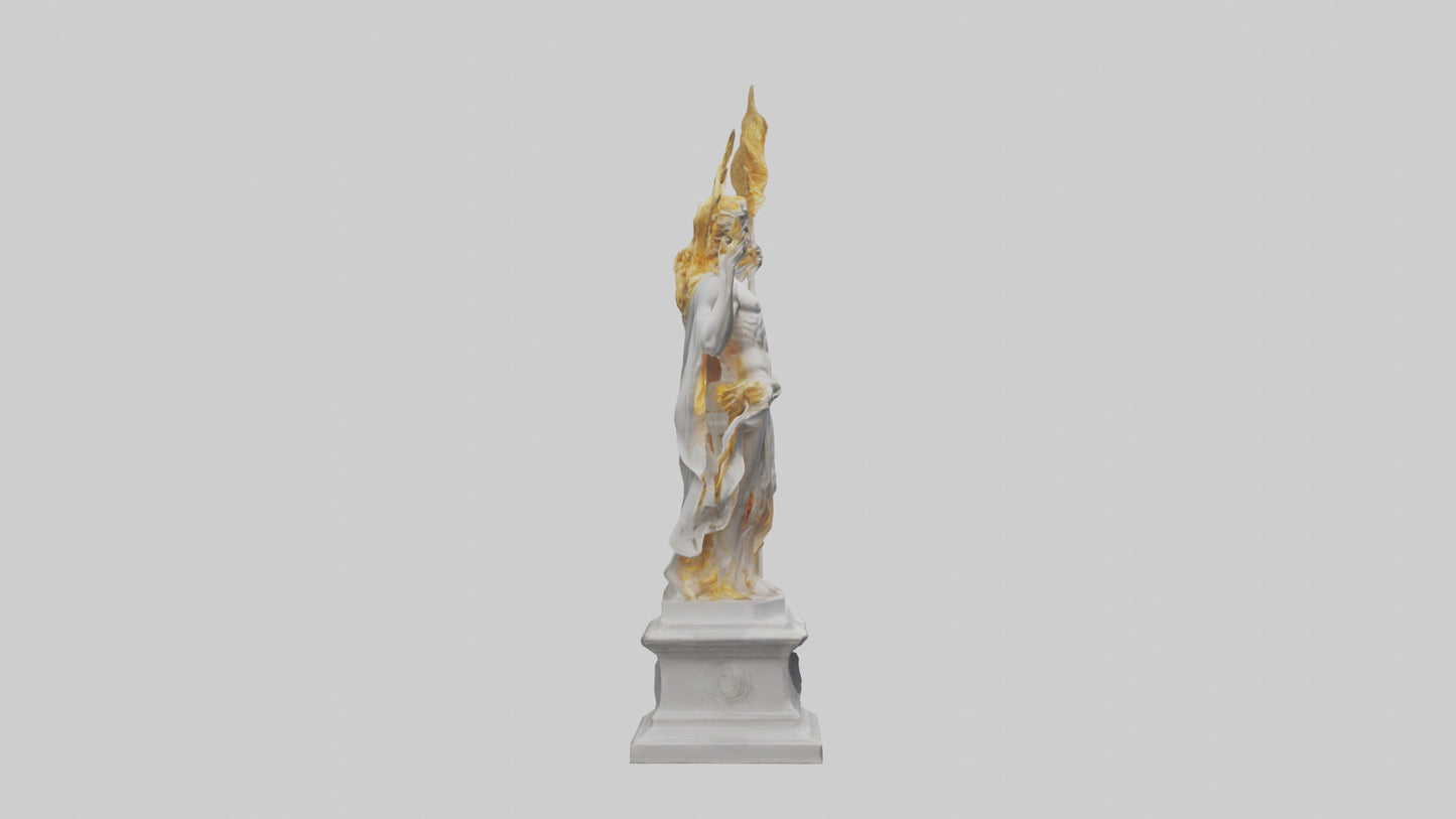 Helios statue model VR / AR / low-poly