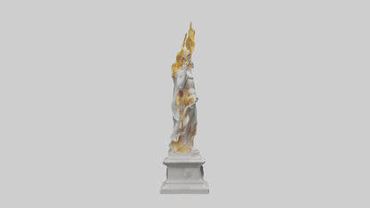 Helios statue model VR / AR / low-poly