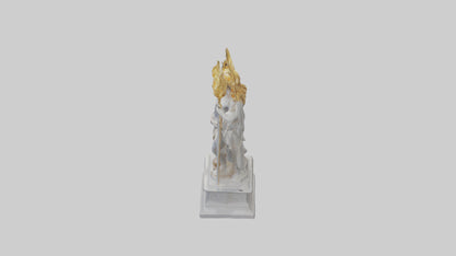Helios statue model VR / AR / low-poly