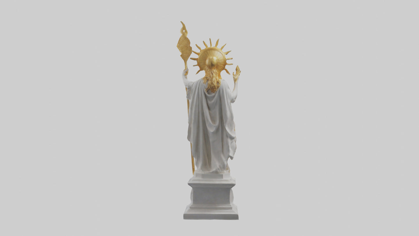 Helios statue model VR / AR / low-poly