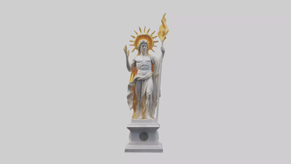 Helios statue model VR / AR / low-poly