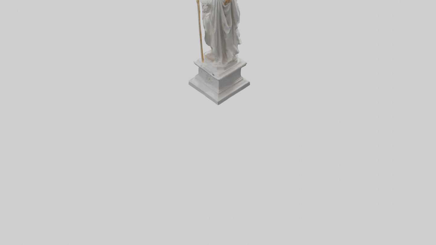 Helios statue model VR / AR / low-poly