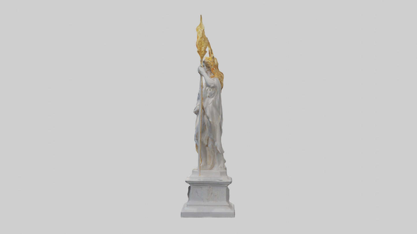 Helios statue model VR / AR / low-poly
