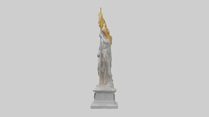 Helios statue model VR / AR / low-poly