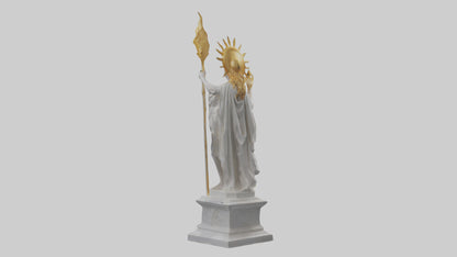 Helios statue model VR / AR / low-poly