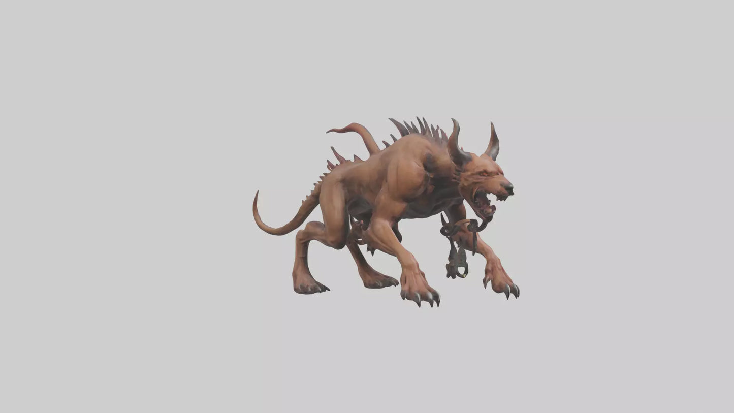 Hell Hound model VR / AR / low-poly