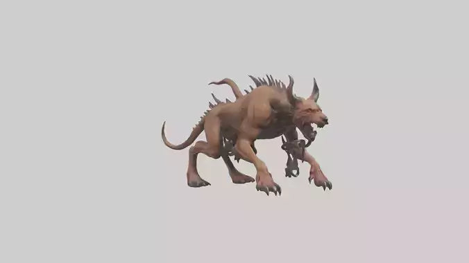 Hell Hound model VR / AR / low-poly