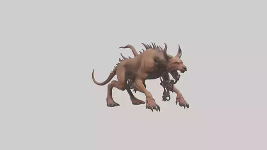 Hell Hound model VR / AR / low-poly