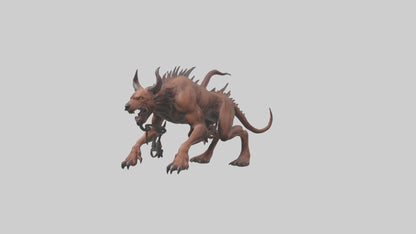 Hell Hound model VR / AR / low-poly