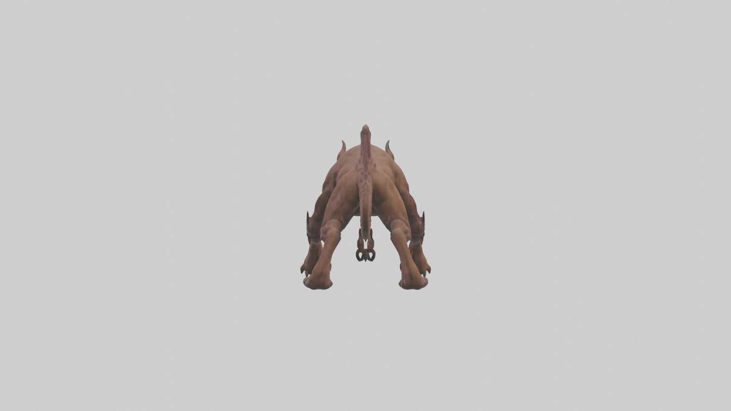 Hell Hound model VR / AR / low-poly