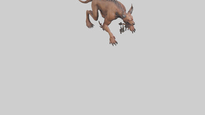 Hell Hound model VR / AR / low-poly