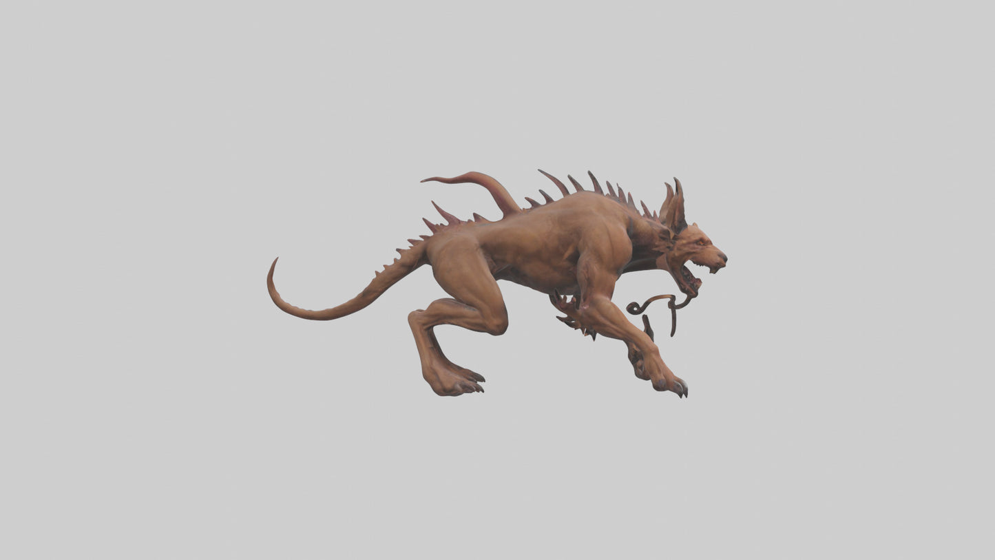 Hell Hound model VR / AR / low-poly