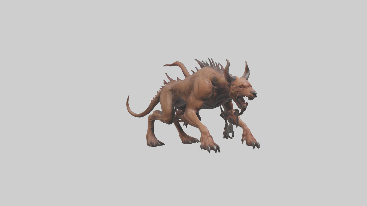 Hell Hound model VR / AR / low-poly