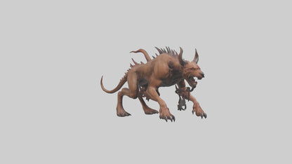 Hell Hound model VR / AR / low-poly