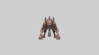 Hell Hound model VR / AR / low-poly