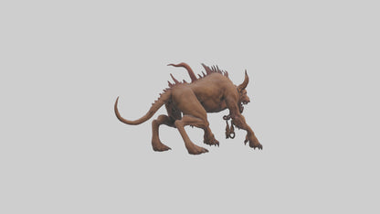 Hell Hound model VR / AR / low-poly