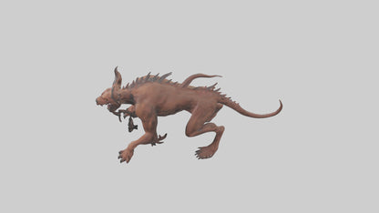 Hell Hound model VR / AR / low-poly