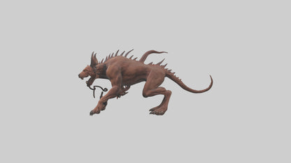 Hell Hound model VR / AR / low-poly