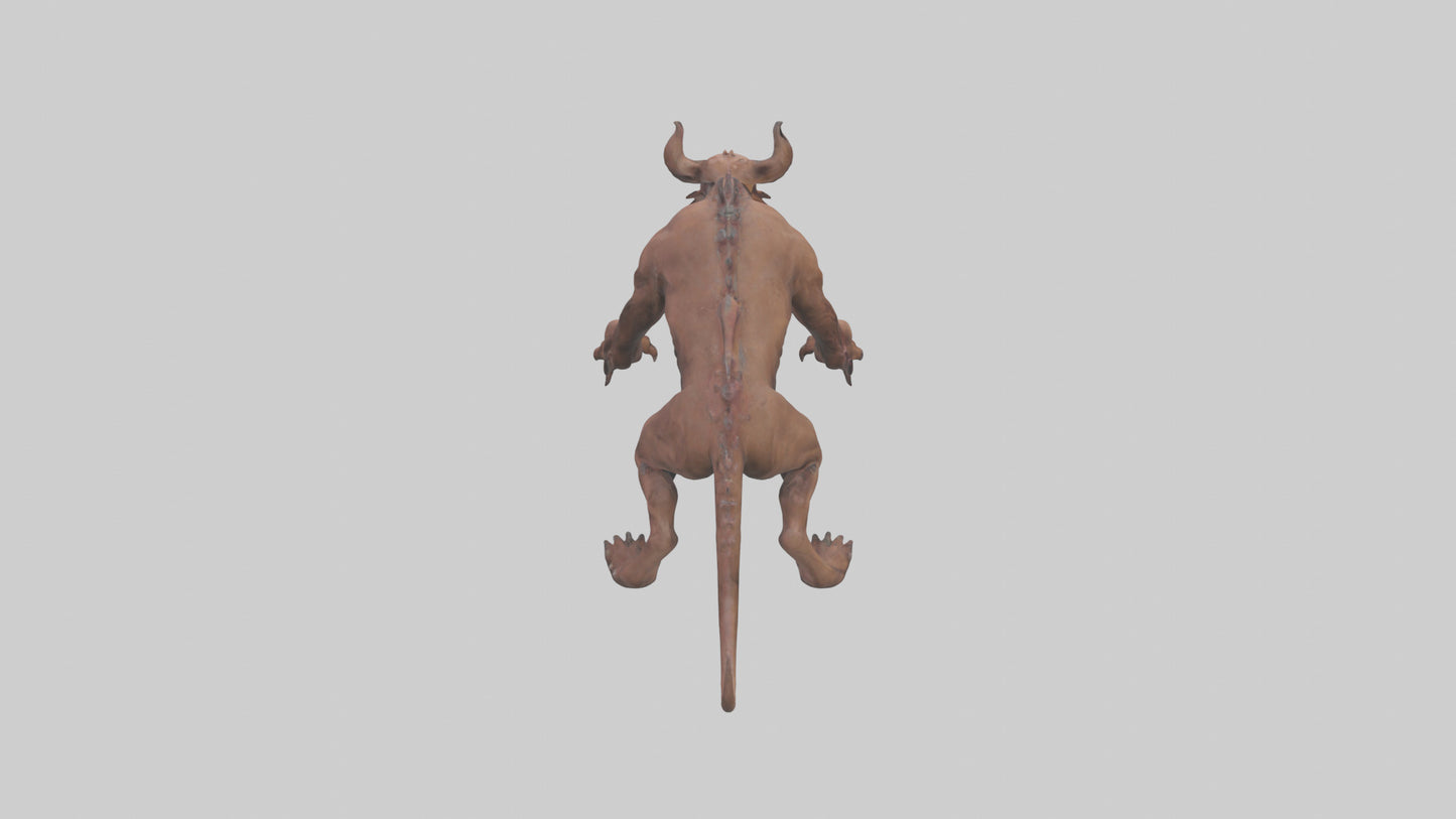 Hell Hound model VR / AR / low-poly
