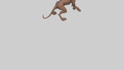 Hell Hound model VR / AR / low-poly