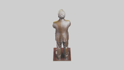 Henry Ford statue model VR / AR / low-poly
