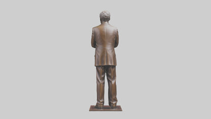 Henry Ford statue model VR / AR / low-poly