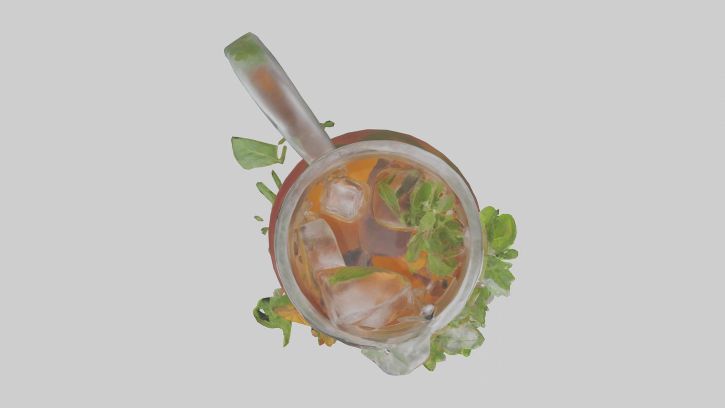 3D model Herbal iced tea model VR / AR / low-poly