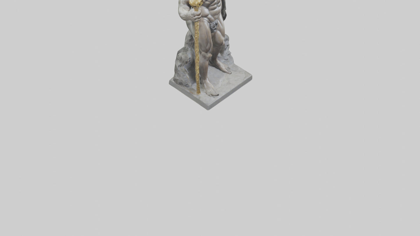 Hercules statue model VR / AR / low-poly
