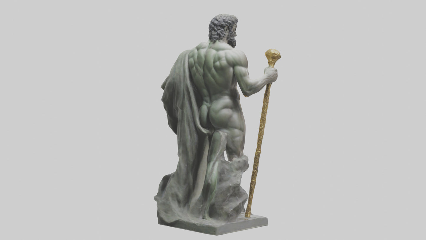 Hercules statue model VR / AR / low-poly