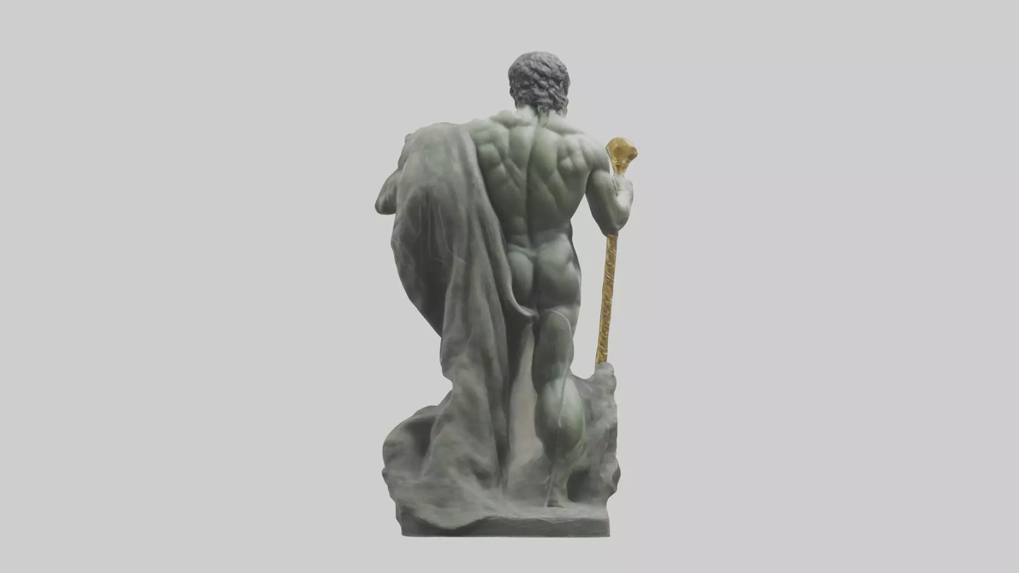 Hercules statue model VR / AR / low-poly