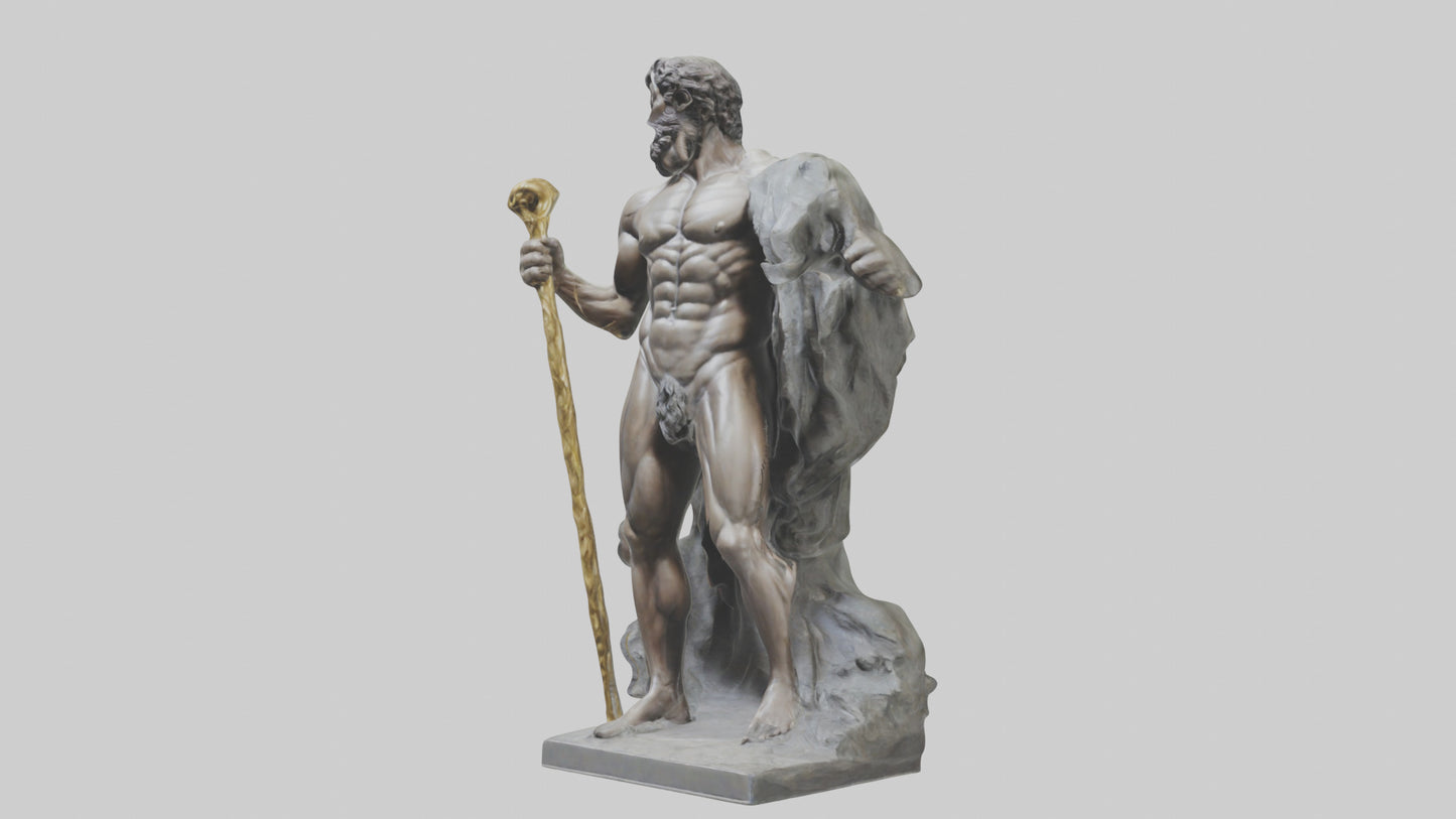 Hercules statue model VR / AR / low-poly