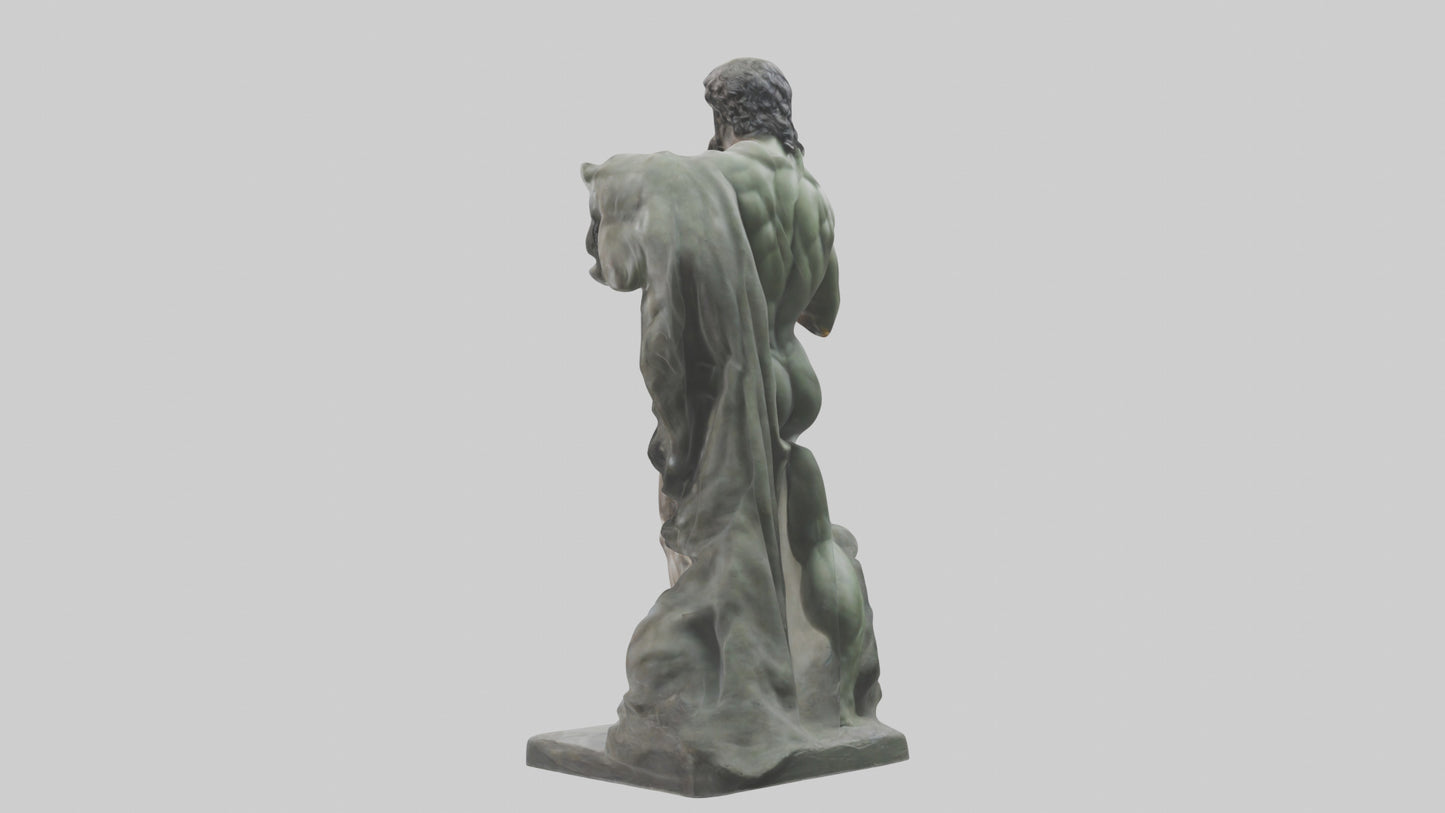 Hercules statue model VR / AR / low-poly