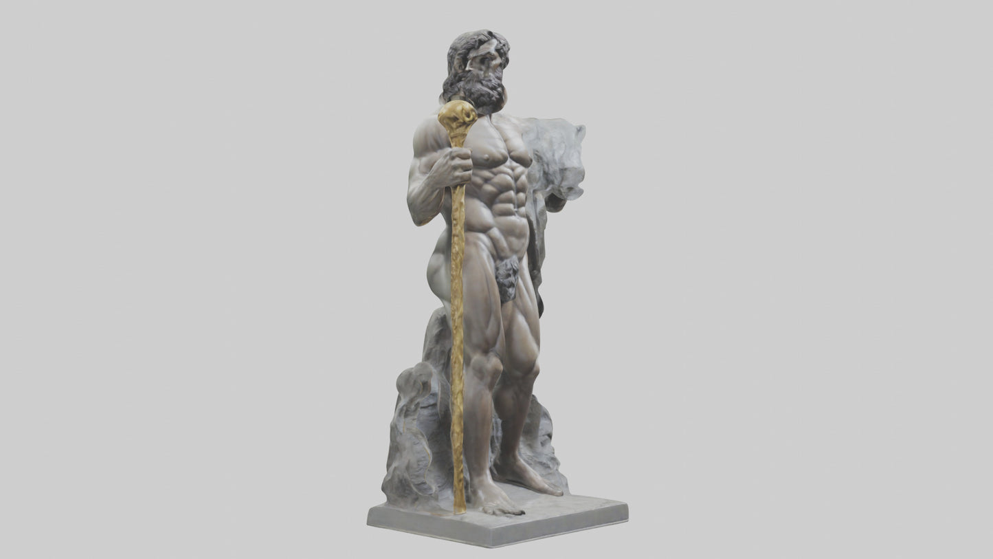 Hercules statue model VR / AR / low-poly