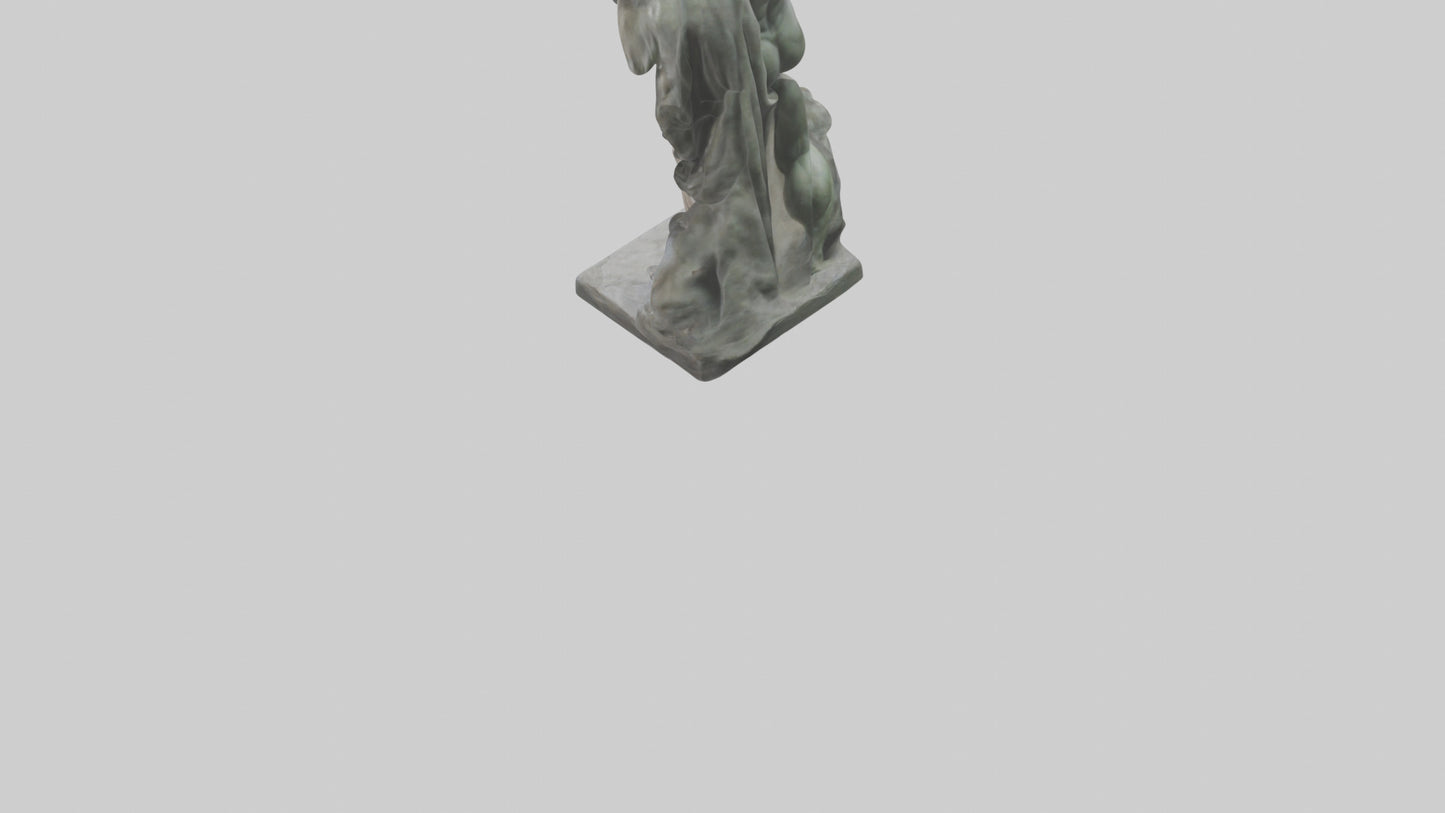 Hercules statue model VR / AR / low-poly