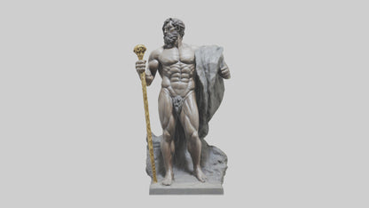 Hercules statue model VR / AR / low-poly