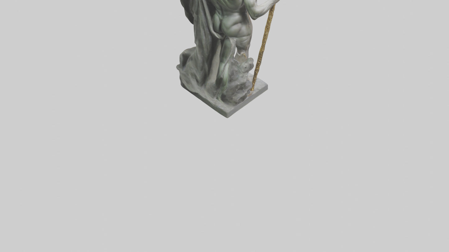 Hercules statue model VR / AR / low-poly
