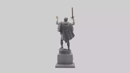 3D model Hero of the Revolution Statue model VR / AR / low-poly