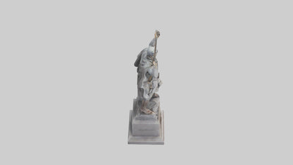 3D model Hero of the Revolution Statue model VR / AR / low-poly