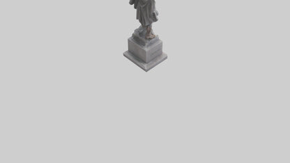 3D model Hero of the Revolution Statue model VR / AR / low-poly