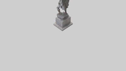 3D model Hero of the Revolution Statue model VR / AR / low-poly