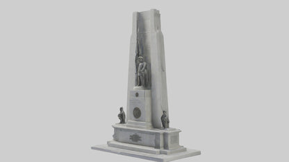 3D model Heroes of Independence monument model VR / AR / low-poly