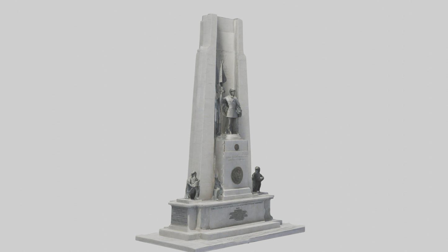 3D model Heroes of Independence monument model VR / AR / low-poly