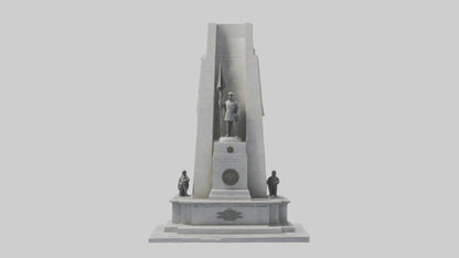 3D model Heroes of Independence monument model VR / AR / low-poly