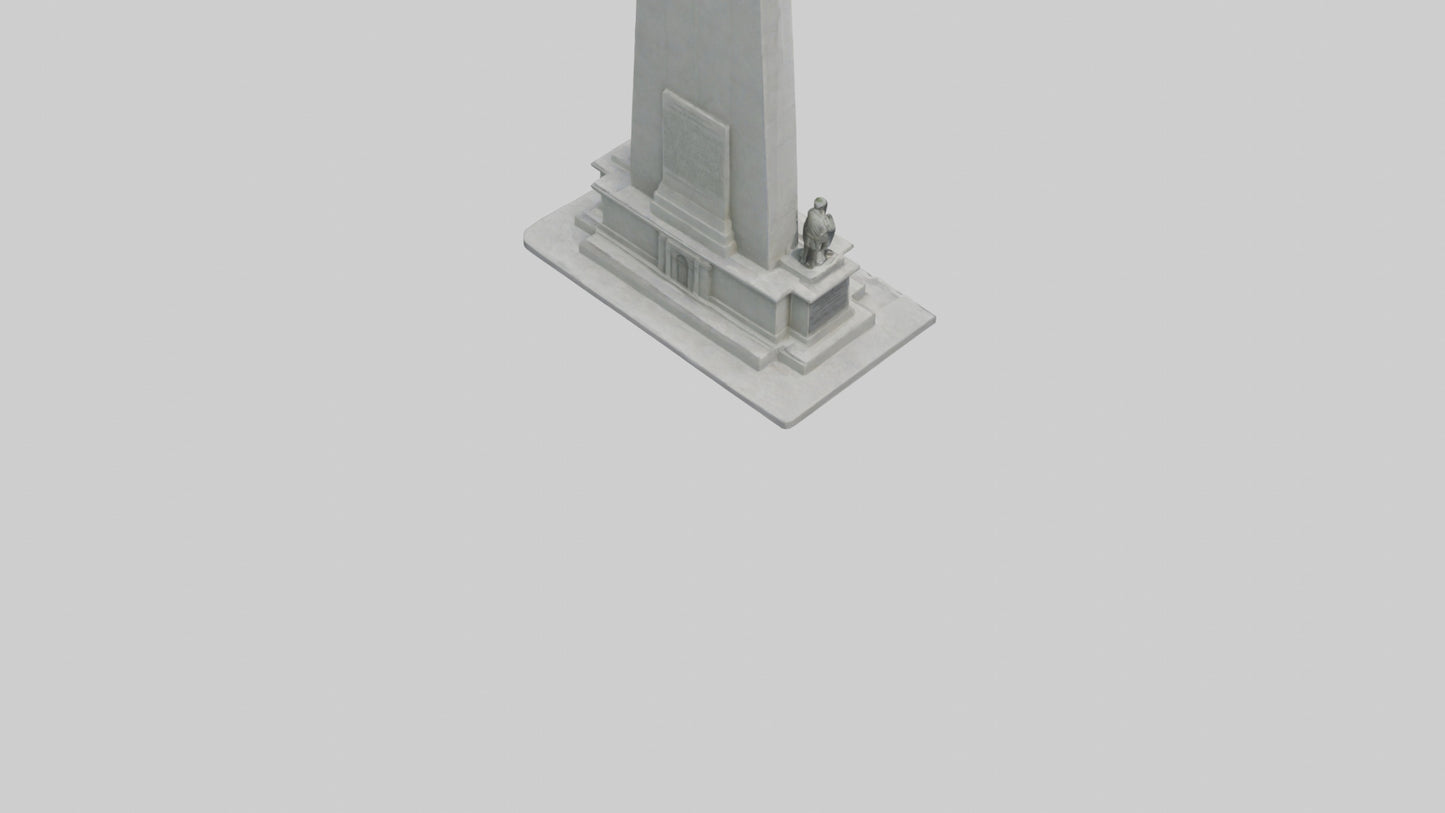 3D model Heroes of Independence monument model VR / AR / low-poly