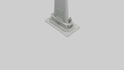 3D model Heroes of Independence monument model VR / AR / low-poly
